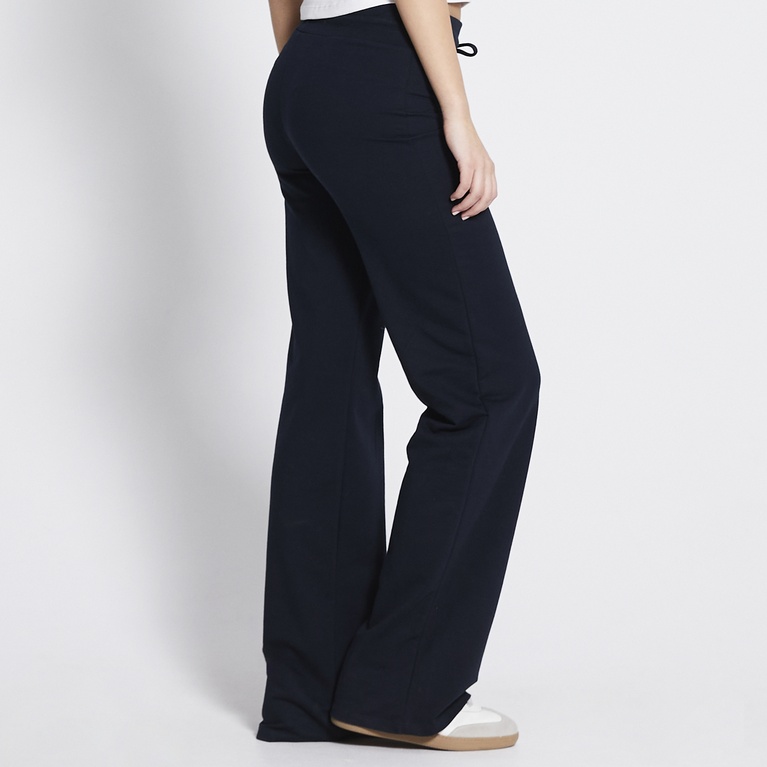 Low waist fitted pants "Ebba" Dark Blue